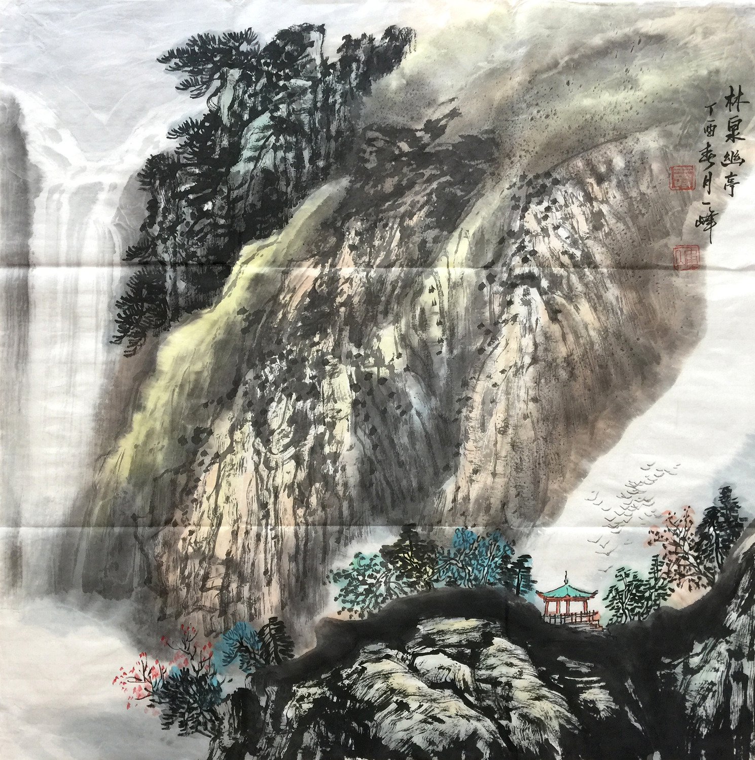 【昌宝斋书画藏品】寿一峰国画山水欣赏